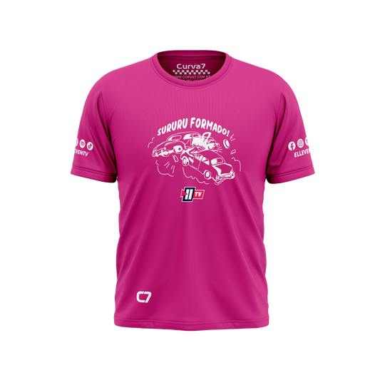 Camiseta ellevenTV Sururu Formado Rosa